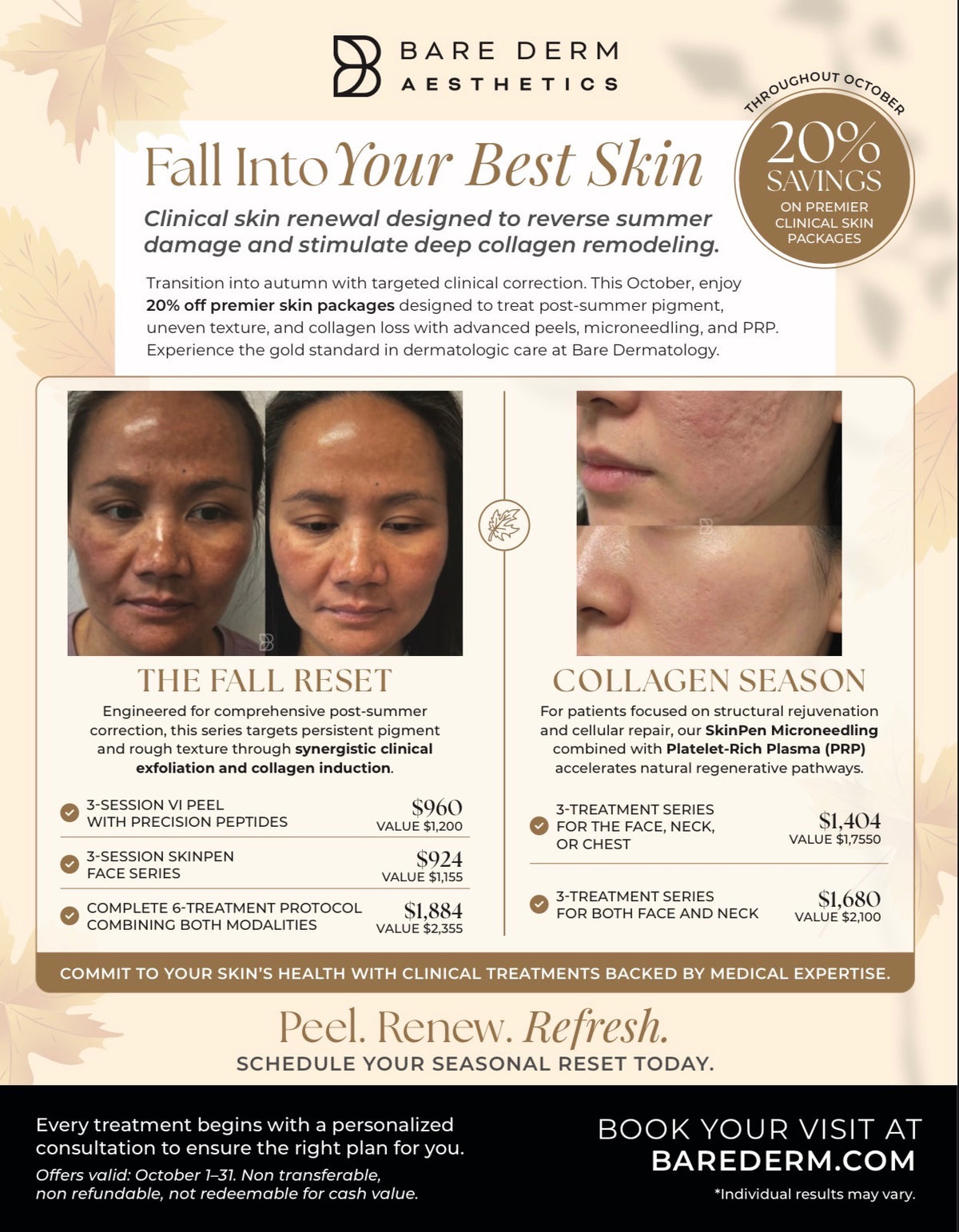 October Special | Fall Into Your Best Skin – 20% Off